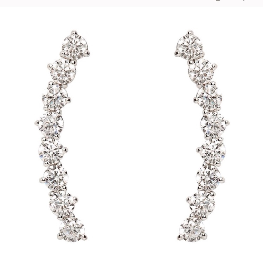 Diamond Ear Crawler Earrings